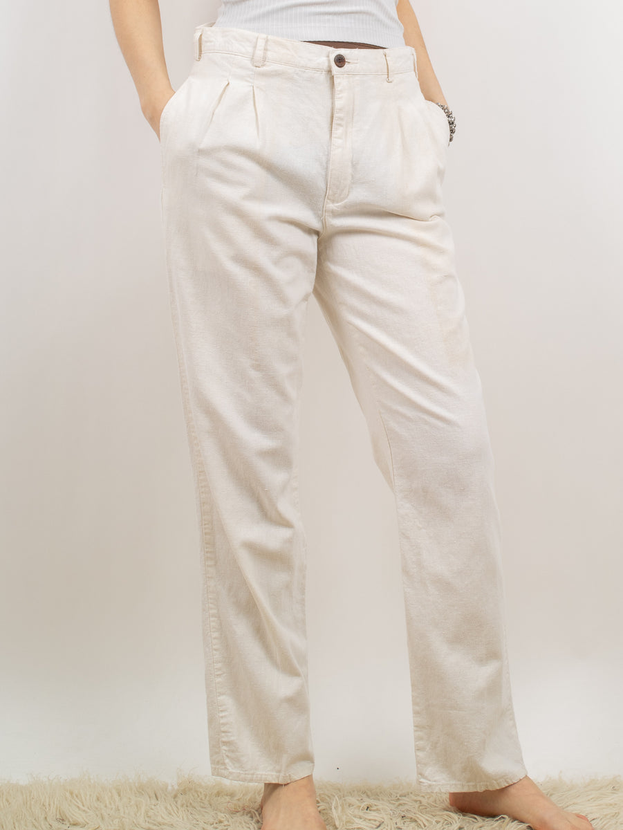 【Italy製】80〜90s linen slacks pierre-cardin-linen-slacks-