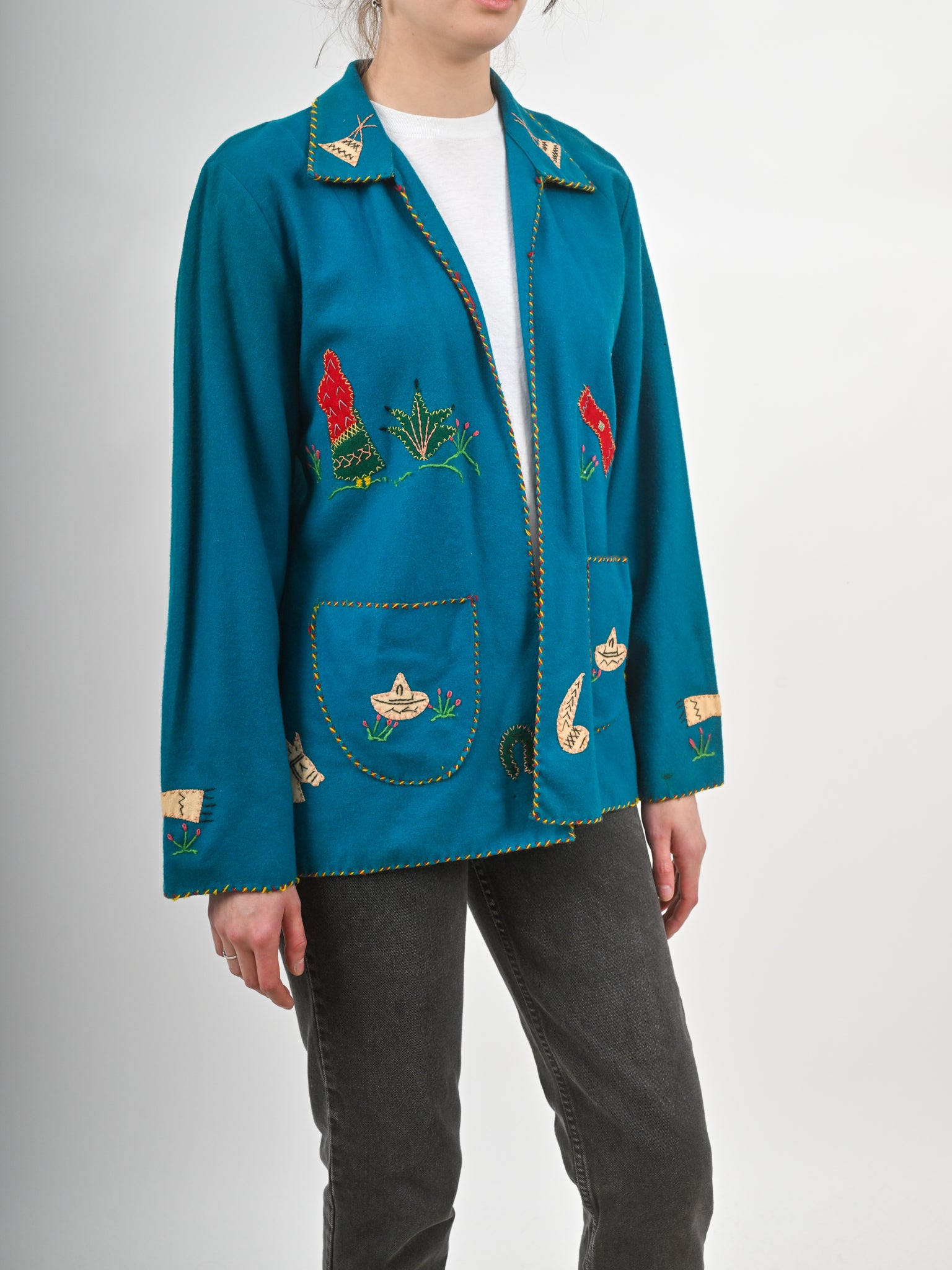 1950s Mexican Souvenir Novelty Embroidered Jacket V641 – Erin