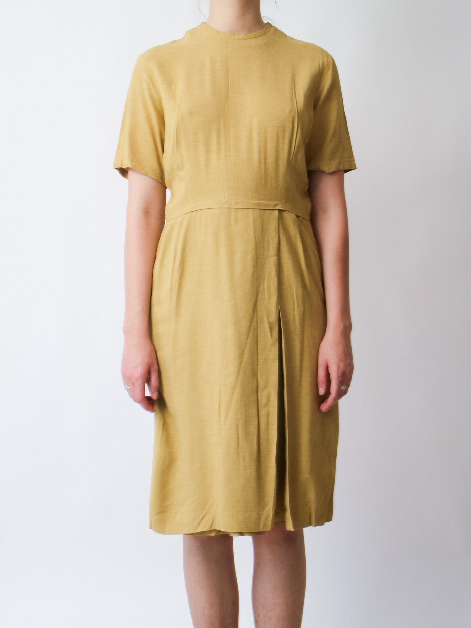 mustard yellow sheath dress Mustard Yellow Knit Midi Dress