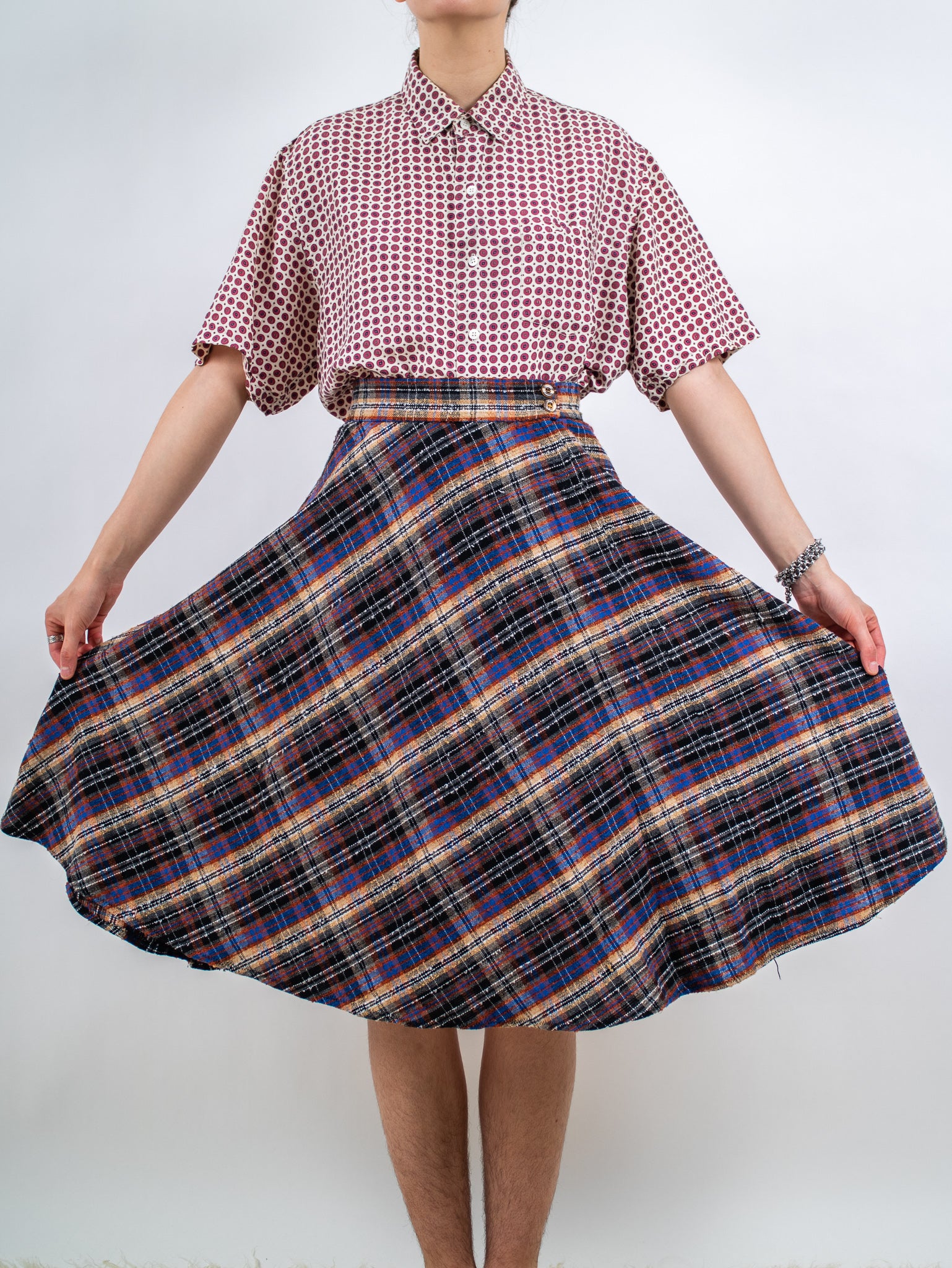 1970 s wool plaid skirt Erin Templeton